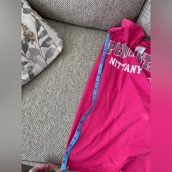 Penn State pink women’s size small T-shirt, vintage 17”pit pit 27.5“L EUC - Picture 9 of 11